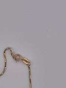 14K YELLOW GOLD CHAIN WITH DIAMOND PENDANT
