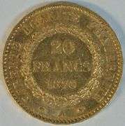 Flashy 1878-A France 20 Francs Gold Angel