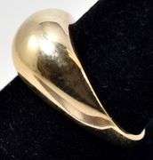 Brilliant 14K Yellow Gold Dome Ring