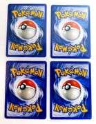 4 Pokémon 1st Edition 1999 Trade Cards