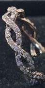 14K Rose Gold Round Brilliant Cut Lab Diamond Ring