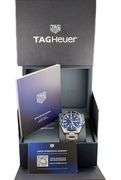 Tag Heuer Aquaracer GMT WAY201T, 43mm, Black and Blue Bezel, Men’s Watch