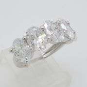 Incredible 5.05CTW Five Stone Oval Diamond Band