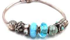 Lot of 3 Pandora charms bracelet in sterling silver