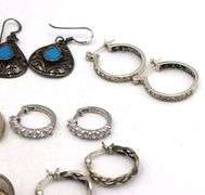 Group lot of Vintage 925 sterling silver earrings