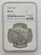 1923 Silver Peace Dollar, NGC MS64