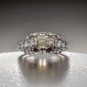Beautiful 1 Ct VVs1 Peach Fire Moissanite Gemstone Ring