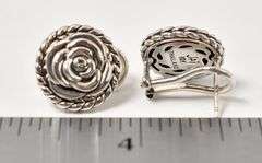 Flower Stud Earrings in Sterling Silver