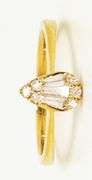 18KT Yellow Gold Teardrop Diamond Ring