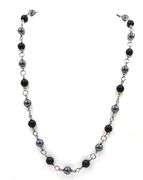 David Yurman Bijoux onyx and Hemitite necklace