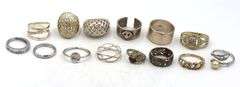 Group lot of Vintage 925 sterling silver rings
