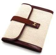 Vintage Hermes Jigepm Canvas Clutch Bag