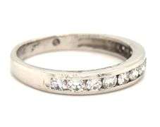 Platinum 1ctw channel set diamond band