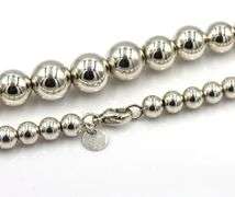 Tiffany & Co graduated ball necklace