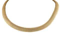 Vintage Tiffany & Co. Mesh Somerset Collar Necklace in 18K
