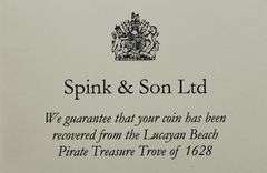 1628 Lucayan Beach Shipwreck Silver - 8 Reales Certified Pirate Treasure