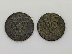 1752 & 1784 Dutch Eat India Company VOC