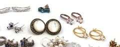 Group lot of Vintage 925 sterling silver earrings