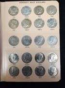 1964-2009 Complete Kennedy Half Dollar Dansco Album