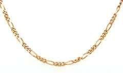 Practical 14K YG Figaro Necklace
