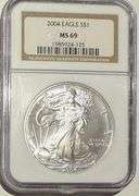 Frosty 2004 NGC MS 69 Silver Eagle.