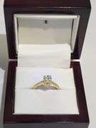 1.66ctw F, VVS1 lab grown diamond with 14k gold ring