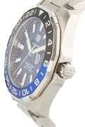 Tag Heuer Aquaracer GMT WAY201T, 43mm, Black and Blue Bezel, Men’s Watch