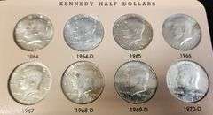 1964-2009 Complete Kennedy Half Dollar Dansco Album
