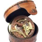 Brass and Copper Sundial Compass