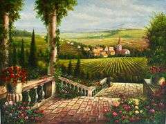 UNIQE TUSCANY  PAINTING ON CANVAS