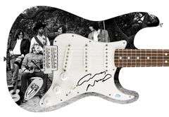 Graham Nash Autographed Signed 1/1 Custom Graphics Photo Guitar ACOA