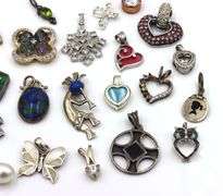 Group lot of Vintage 925 sterling silver pendants