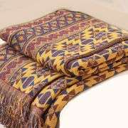 Aztec Throw Blanket Cotton Tapestry