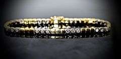 Beautifully Made Flush-Set 18K Diamond Bracelet