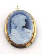 Stunning 14K YG Laser Cut Cameo Ring and Pendant