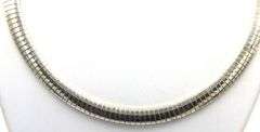 Italian 925 sterling silver omega necklace