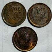 3 1909 VDB Uncirculated Lincolns