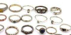 Group lot of Vintage 925 sterling silver rings