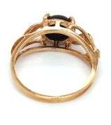 14kt Yellow gold black onyx ring