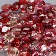 Untreated! Rare color! 4.83ct Imperial red Sapphire set!!!