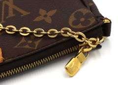 Louis Vuitton Pouchette Accessories Shoulder Bag W/Long Leather Strap & Box