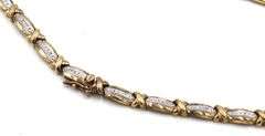 Set of 925 sterling silver cubic zirconia necklace and bracelet