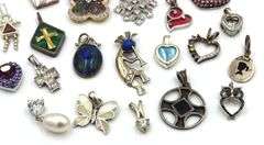 Group lot of Vintage 925 sterling silver pendants