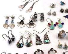 Group lot of Vintage 925 sterling silver earrings