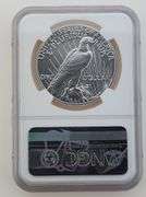 2021 High Relief Peace Dollar, FDOI - NGC MS70 In Box