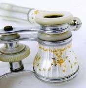 Early Guilloche & Gold Opera Glasses with Handle
