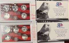 2005 06 US Silver America the Beautiful Quarters Proof Sets