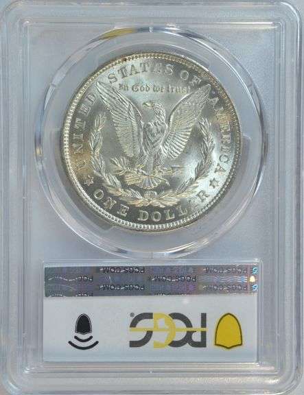 Nearly Gem BU 1921 Morgan Silver Dollar. PCGS MS64