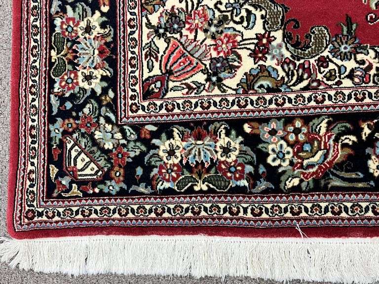 Handmade Persian Qum 4.5x6.8