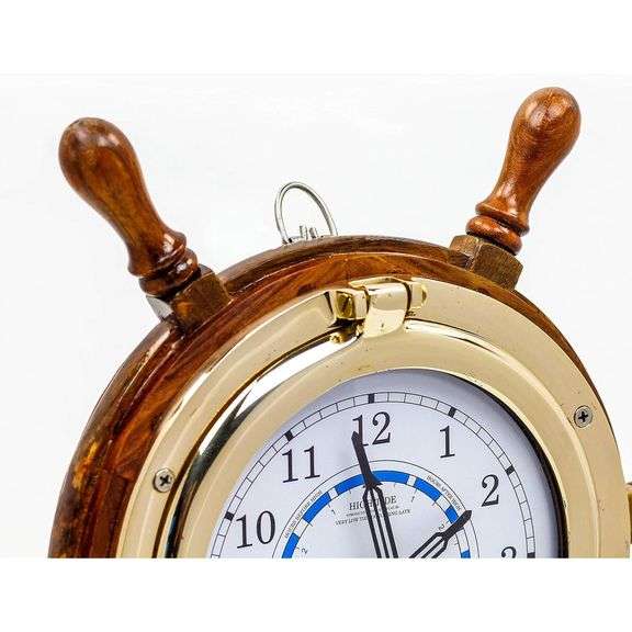 Time & Tide Clock Solid Rosewood and Brass